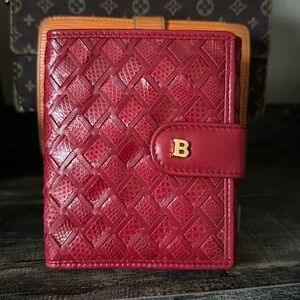 BALLY RED LEATHER WALLET. Brand New w/o Tags